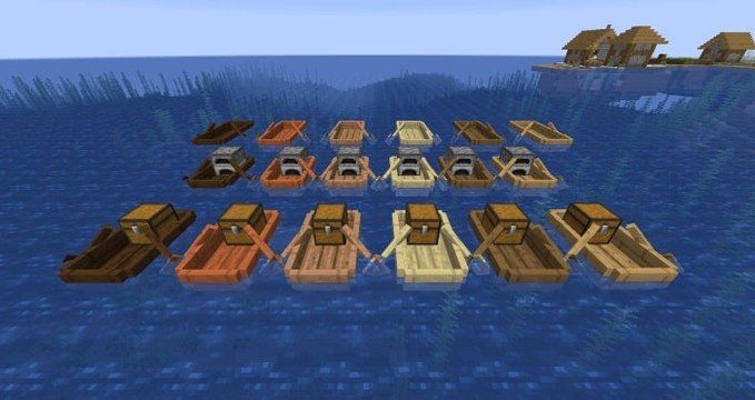 Мод Extra Boats (лодки) для Майнкрафт