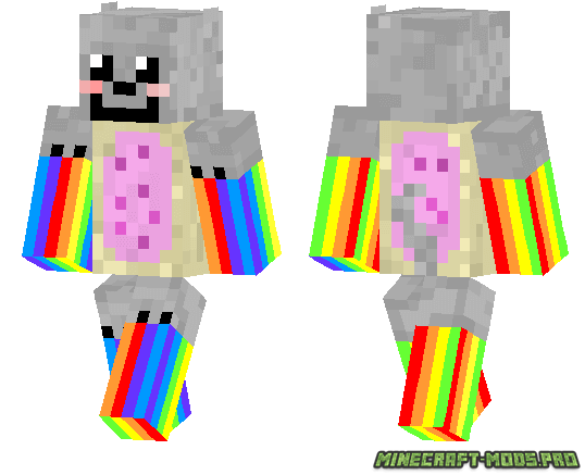 Скин Nyan Cat для Майнкрафт ПЕ