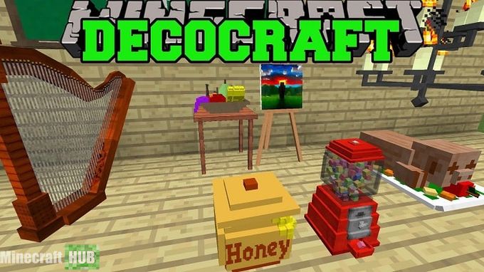 Мод DecoCraft (Украшения, Декор) для Майнкрафт