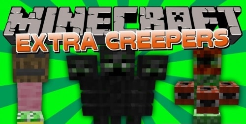 Скачать Мод Extra Creeper Types для Minecraft