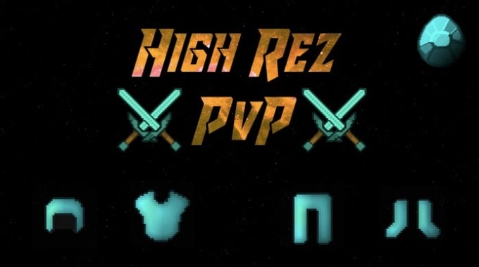 Скачать Текстуры High Rez PvP для Minecraft