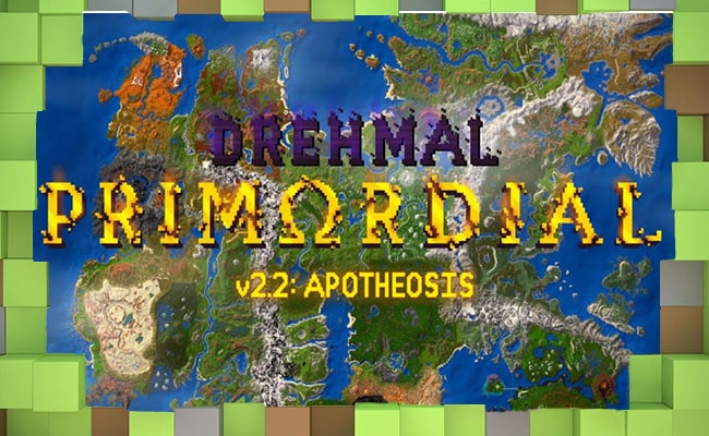 Карта приключений Drehmal PrimΩrdial для Майнкрафт