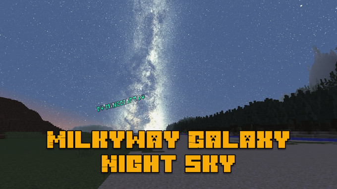 Скачать Текстуры неба - Milkyway Galaxy Night Sky для Minecraft
