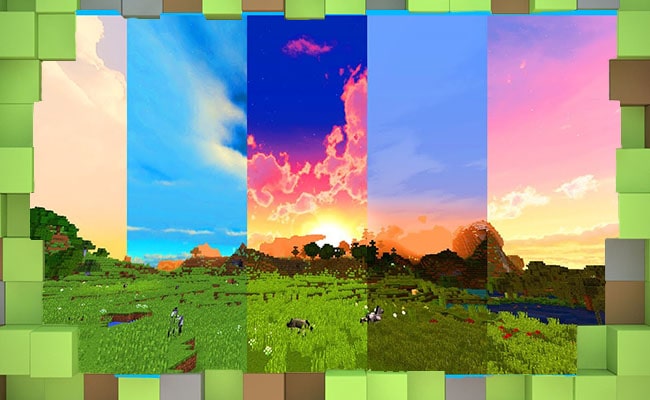 Скачать Текстуры Реалистичное небо для Minecraft
