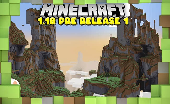 Скачать Майнкрафт 1.18, пререлиз 1: сглаживание миров завершено для Minecraft