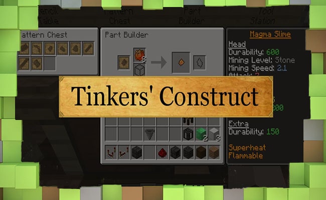Скачать Мод Tinkers Construct - Оружие и Инструменты для Minecraft