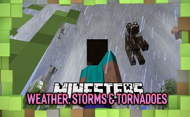 Скачать Мод Minecraft Weather Storm Погодные явления для Minecraft