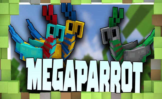 Скачать Мод MegaParrot Попугаи для Minecraft