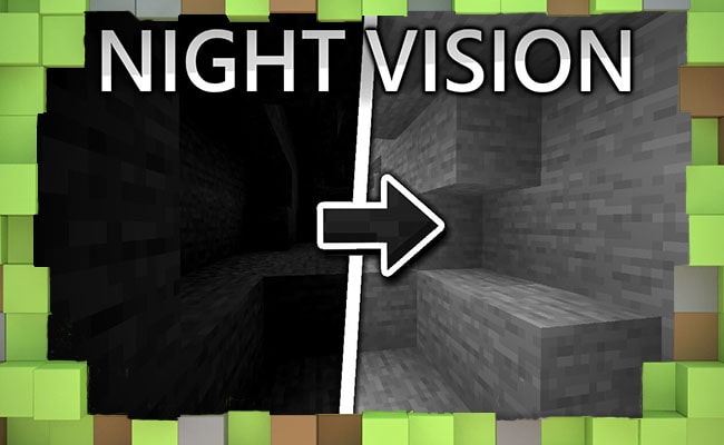 Скачать Текстуры Ночное Виденье Night Visio для Minecraft