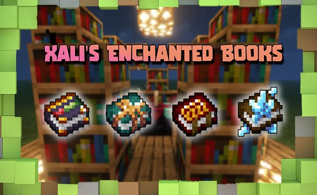 Скачать Текстуры xali's Enchanted Books для Minecraft