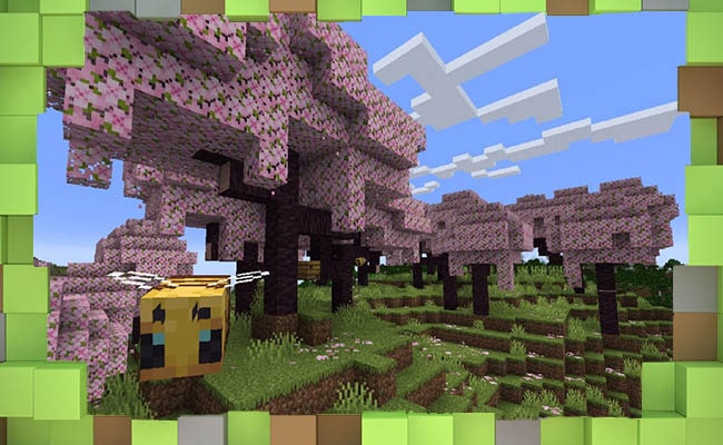 Скачать Биом Minecraft Cherry Blossom: откройте для себя этот новый биом, который появится в обновлении 1.20 для Minecraft