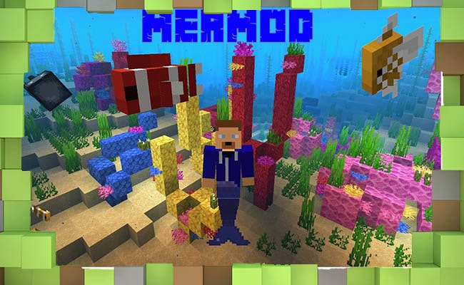 Скачать Мод Mermod Плавник для Minecraft