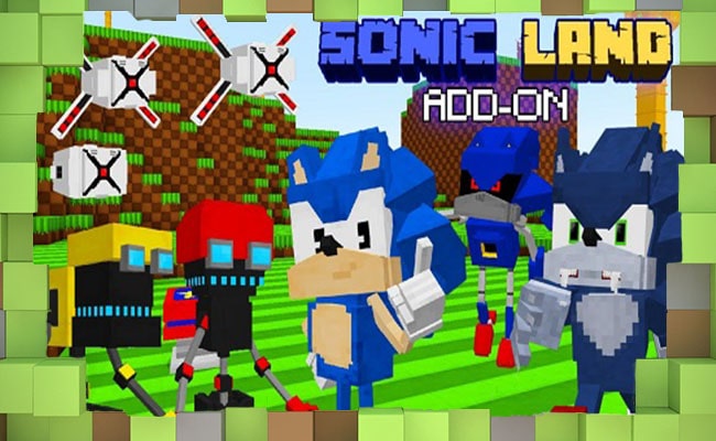 Скачать Мод Sonic Land Addon для Minecraft