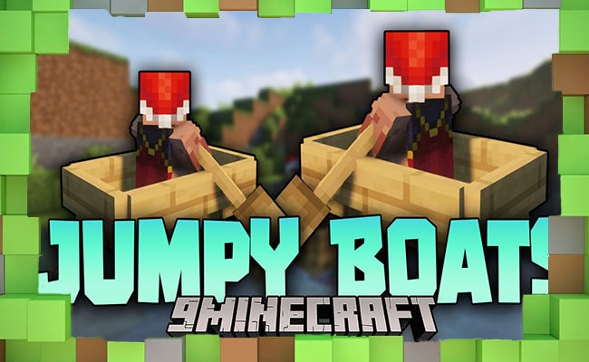 Скачать Мод Jumpy Boats / небольшой прыжок на лодке для Minecraft