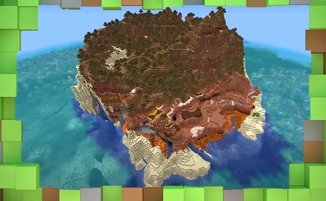Скачать Семя острова Меса-Клиффс Майнкрафт 1.20.1 для Minecraft
