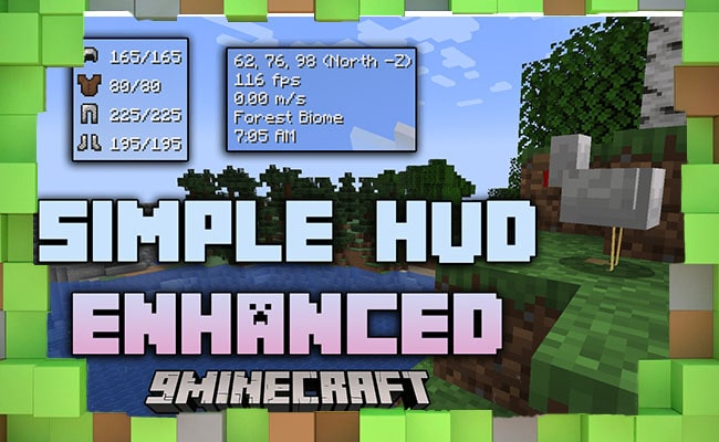 Скачать Мод Simple HUD Enhanced для Minecraft