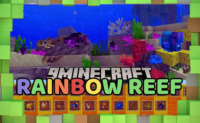 Скачать Мод Новые Рыбки - Rainbow Reef для Minecraft