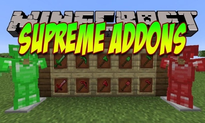 Скачать Мод Supreme Addons - Броня, Инструменты, Оружие для Minecraft