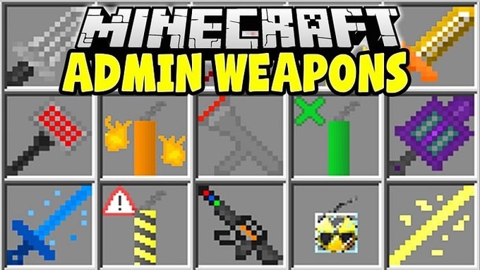 Скачать Мод Admin Weapons для Minecraft