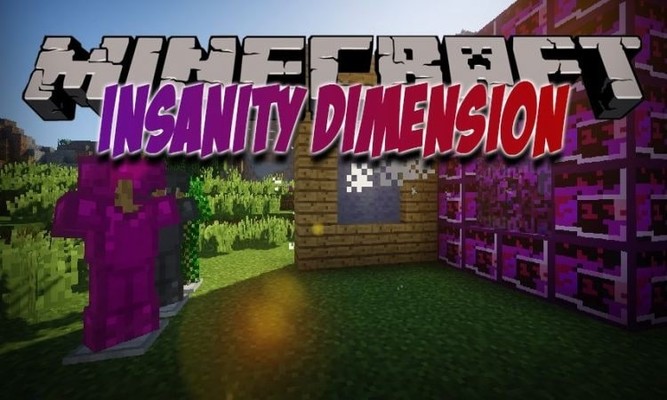 Скачать Мод Оружие, Броня, Предметы - Insanity Dimension для Minecraft