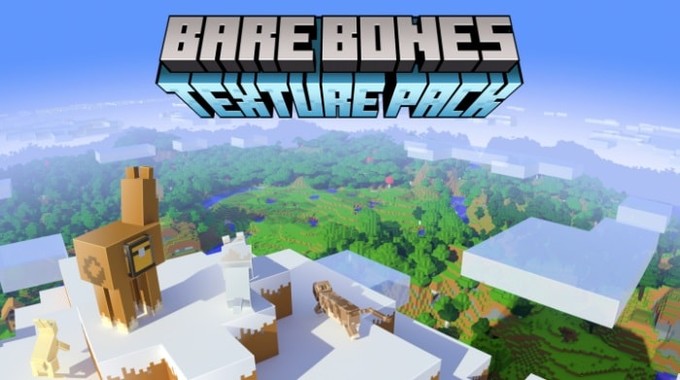 Ресурспак Bare Bones х16 для Майнкрафт