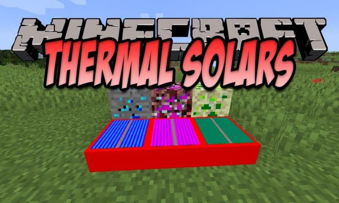 Мод Thermal Solars | Солнечные Батареи для Майнкрафт
