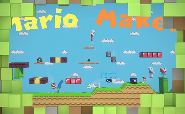 Карта Мини-Игра Mario Maker для Майнкрафт