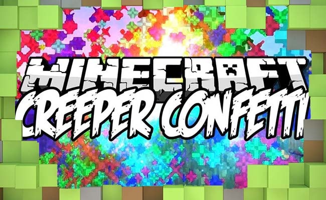 Мод Creeper Confetti для Майнкрафт