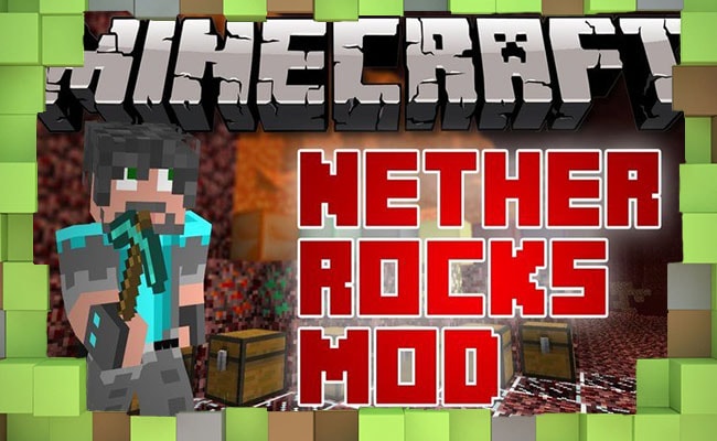 Мод Nether Rocks Руда - Оружие Инструмент для Майнкрафт