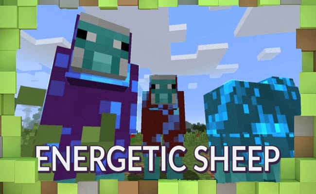 Мод Energetic Sheep Энергетические Овцы для Майнкрафт