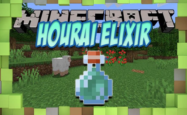 Скачать Мод Зелье Бессмертия Hourai Elixir для Minecraft