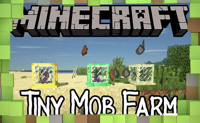 Мод Tiny Mob Farm -  Клетка для Мобов для Майнкрафт