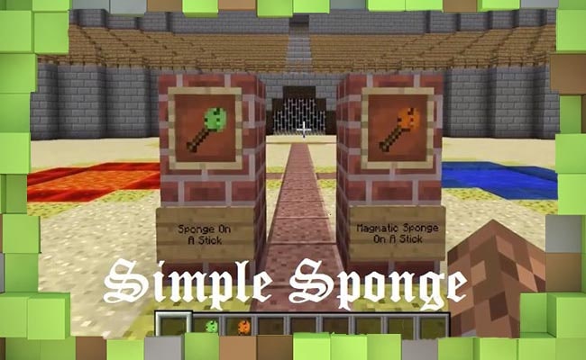 Скачать Мод Simple Sponge Губки для Жидкости для Minecraft