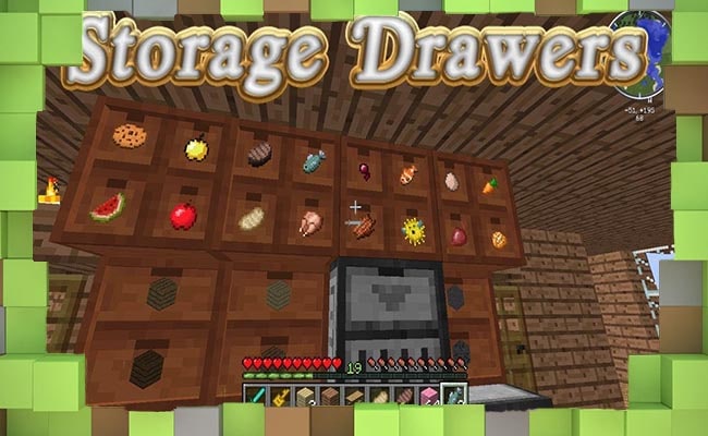 Мод Storage Drawers - Хранение для Майнкрафт