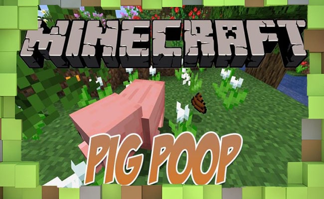 Мод Pig Poop Какашки для Майнкрафт